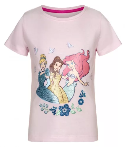 Disney Hercegnők Royal Dreams gyerek rövid póló, felső 5 -6 év / 110 - 116 cm