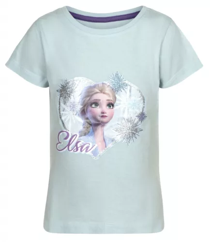 Disney Jégvarázs Elsa gyerek rövid póló, felső 7 - 8 év / 122 - 128 cm