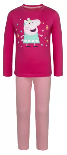 Peppa malac Flower gyerek hosszú pizsama 5 - 6 év / 110 - 116 cm
