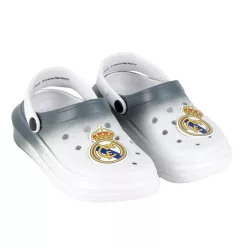 Real Madrid Coat of Arms White gyerek papucs, clog 28/29