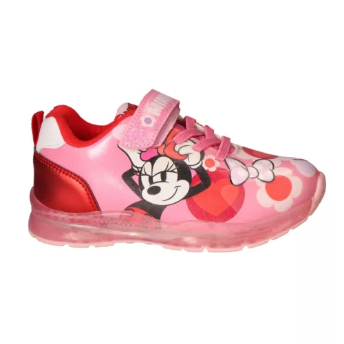 Disney Minnie Red Flowers LED villogó, világító utcai cipő 29
