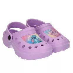   Disney Lilo és Stitch, A csillagkutya Cute Couple Purple gyerek papucs, clog 28/29