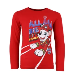  Mancs Őrjárat Big City Red gyerek hosszú póló, felső 5 év / 110 cm