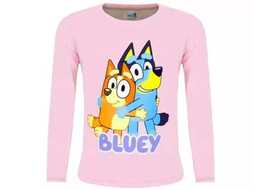 Bluey Hug Pink gyerek hosszú póló, felső 3 év / 98 cm