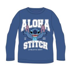   Disney Lilo és Stitch, A csillagkutya Athletic Blue gyerek hosszú póló, felső 8 év / 128 cm