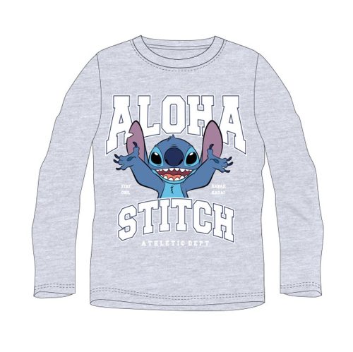 Disney Lilo és Stitch, A csillagkutya Athletic Grey gyerek hosszú póló, felső 5 év / 110 cm