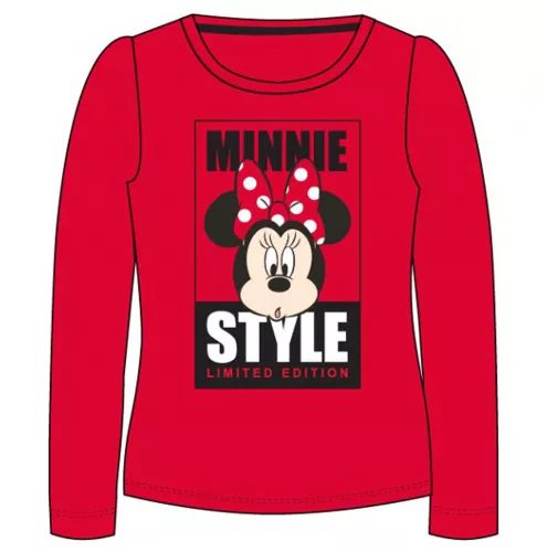 Disney Minnie Style Red gyerek hosszú póló, felső 8 év / 128 cm