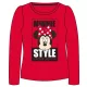 Disney Minnie Style Red gyerek hosszú póló, felső 8 év / 128 cm