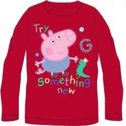   Peppa malac Something New Red gyerek hosszú póló, felső 6 év / 116 cm
