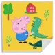 Peppa malac Dino Mágikus Kéztörlő arctörlő, törölköző 30x30cm