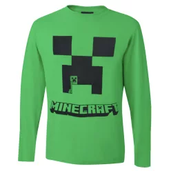   Minecraft Creeper Green gyerek hosszú ujjú póló, felső 6 év / 116 cm