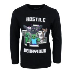   Minecraft Hostile gyerek hosszú ujjú póló, felső 12 év / 152 cm