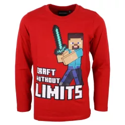   Minecraft Without Limits gyerek hosszú ujjú póló, felső 12 év / 152 cm