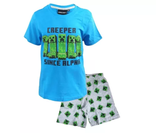 Minecraft Alpha gyerek rövid pizsama 9 év / 134 cm