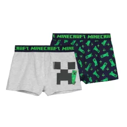   Minecraft Creeper Combo gyerek boxeralsó 2 darab/csomag 12 év / 152 cm