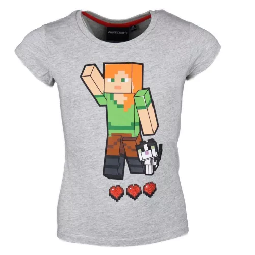 Minecraft Grey gyerek rövid póló, felső 6 év / 116 cm