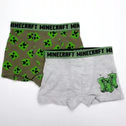   Minecraft Squad gyerek boxeralsó 2 darab/csomag 12 év / 152 cm
