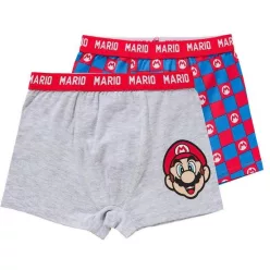   Super Mario Power gyerek boxeralsó 2 darab/csomag 8 év / 128 cm
