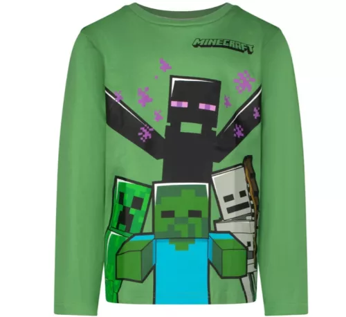 Minecraft Mobs gyerek hosszú ujjú póló, felső 12 év / 152 cm