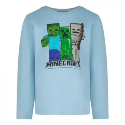 Minecraft Trio Blue gyerek hosszú ujjú póló, felső 9 év / 134 cm