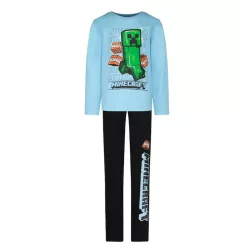   Minecraft TNT Light Blue gyerek hosszú pizsama 6 év / 116 cm