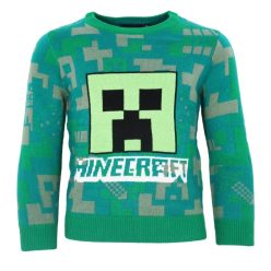 Minecraft Green gyerek kötött pulóver 10 év / 140 cm