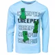 Minecraft Creeper gyerek hosszú ujjú póló, felső 6 év / 116 cm
