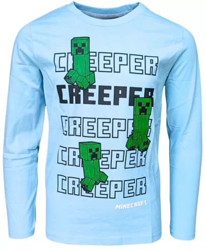 Minecraft Creeper gyerek hosszú ujjú póló, felső 8 év / 128 cm