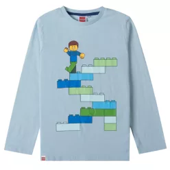   Lego Block Light Blue gyerek hosszú ujjú póló, felső 8 év / 128 cm