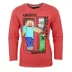 Minecraft Create Red gyerek hosszú ujjú póló, felső 12 év / 152 cm