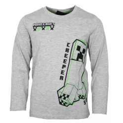   Minecraft Create Grey gyerek hosszú ujjú póló, felső 8 év / 128 cm