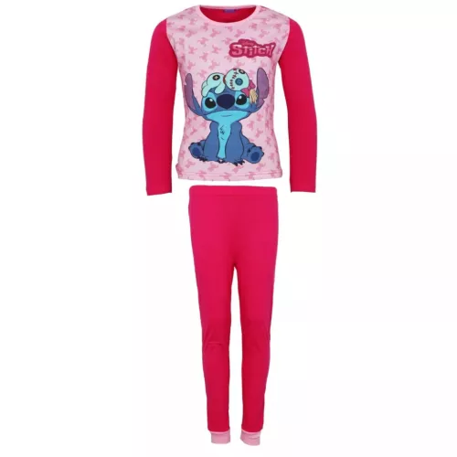 Disney Lilo és Stitch, A csillagkutya Scrump Pink gyerek hosszú pizsama 4 év / 104 cm