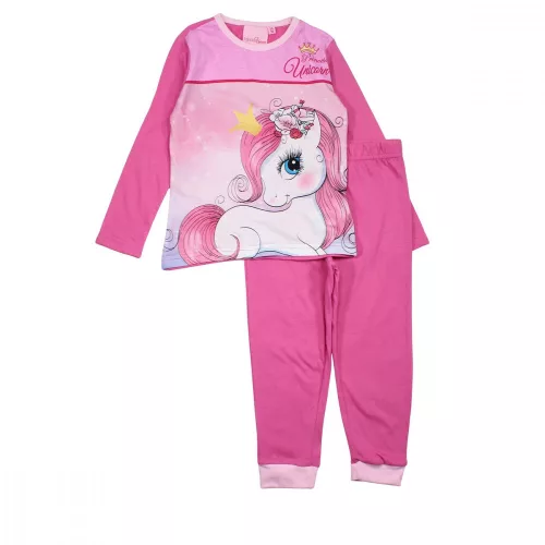 Unikornis Princess Pink gyerek hosszú pizsama 5 év / 110 cm