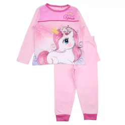   Unikornis Princess Light Pink gyerek hosszú pizsama 8 év / 128 cm