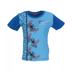   Disney Lilo és Stitch, A csillagkutya Loving Look Blue gyerek rövid póló, felső 8 év / 128 cm