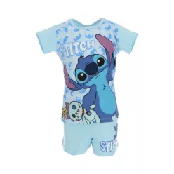   Disney Lilo és Stitch, A csillagkutya Scrump Blue gyerek rövid pizsama 8 év / 128 cm