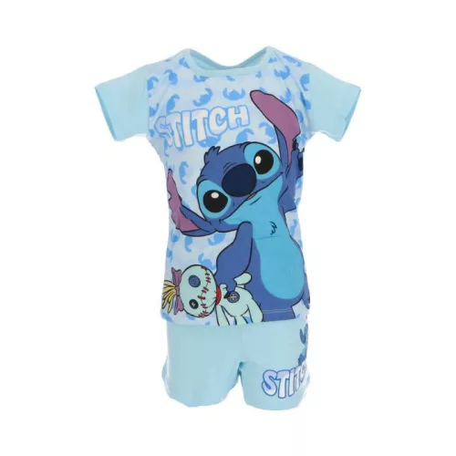 Disney Lilo és Stitch, A csillagkutya Scrump Blue gyerek rövid pizsama 8 év / 128 cm