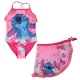 Disney Lilo és Stitch, A csillagkutya Pink gyerek fürdőruha és sarong szett 7 - 8 év / 122 - 128 cm