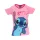 Disney Lilo és Stitch, A csillagkutya Surprised Light Pink gyerek rövid póló, felső 5 év / 110  cm