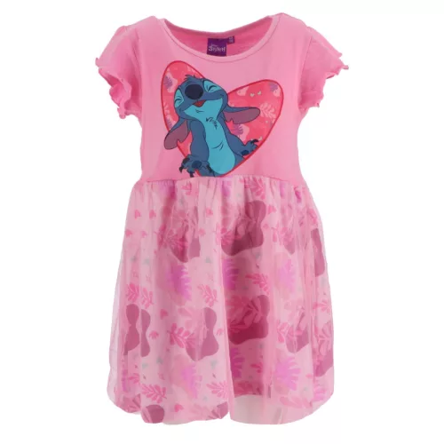 Disney Lilo és Stitch, A csillagkutya Pink Leaf gyerek nyári ruha 4 év / 104 cm