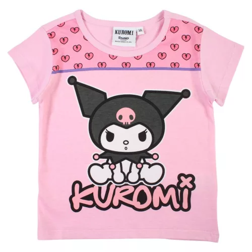 Hello Kitty Kuromi Light Pink gyerek rövid póló, felső 5 év / 110 cm