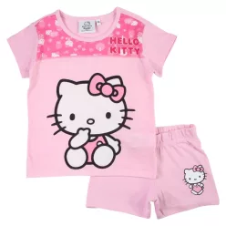   Hello Kitty Cutie Light Pink gyerek rövid pizsama 4 év / 104 cm