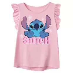   Disney Lilo és Stitch, A csillagkutya Tiny Smile Light Pink gyerek rövid póló, felső 8 év / 128 cm