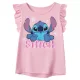 Disney Lilo és Stitch, A csillagkutya Tiny Smile Light Pink gyerek rövid póló, felső 8 év / 128 cm