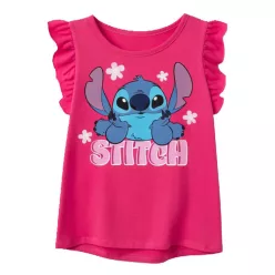   Disney Lilo és Stitch, A csillagkutya Tiny Smile Pink gyerek rövid póló, felső 6 év / 116 cm