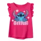 Disney Lilo és Stitch, A csillagkutya Tiny Smile Pink gyerek rövid póló, felső 8 év / 128 cm