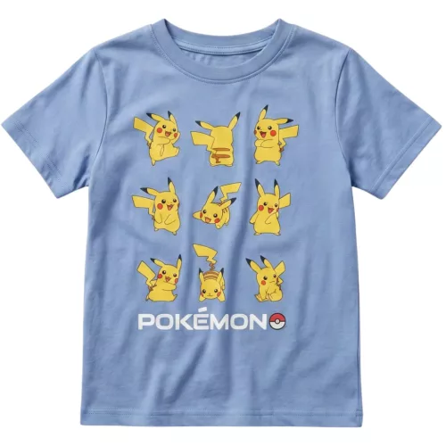Pokémon Fun Squad Light Blue gyerek rövid póló, felső 6 év / 116 cm