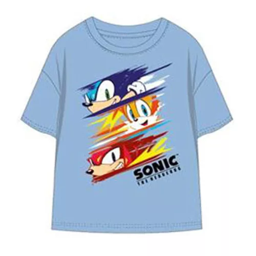 Sonic a sündisznó Speed Rush Light Blue gyerek rövid póló, felső 5 év / 110 cm