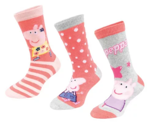 Peppa malac White Stars gyerek zokni 23/26