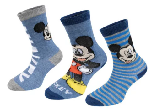 Disney Mickey Blue Stripe gyerek zokni 31/34
